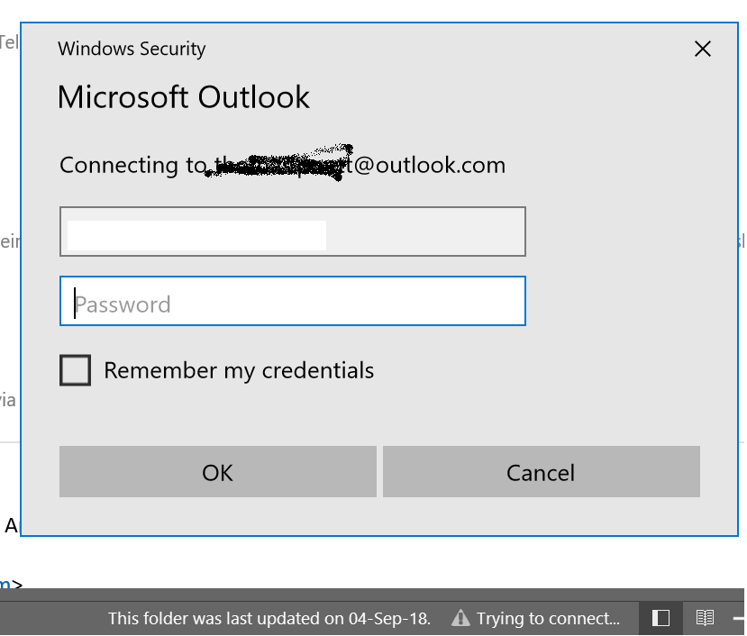 my outlook keeps asking for my password on mac